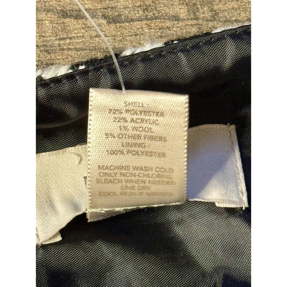 LOFT Women's Size 6 Black White Houndstooth Textured‎ Mini Skirt Lined NWT
